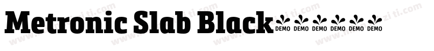Metronic Slab Black字体转换